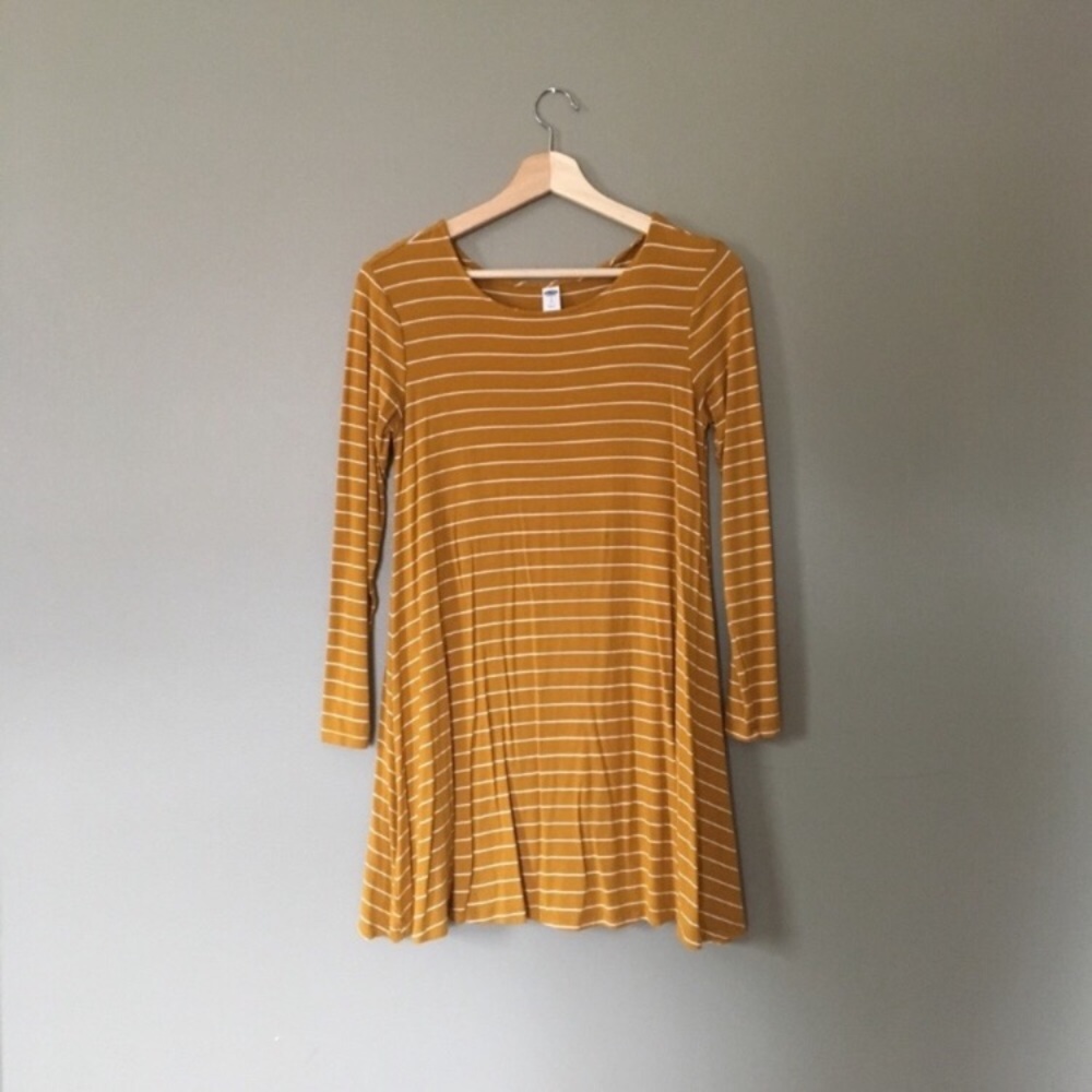 Old Navy Striped Jersey Swing Dress
